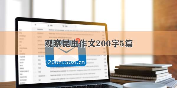 观察昆虫作文200字5篇