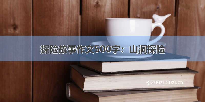 探险故事作文500字：山洞探险