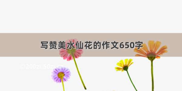 写赞美水仙花的作文650字