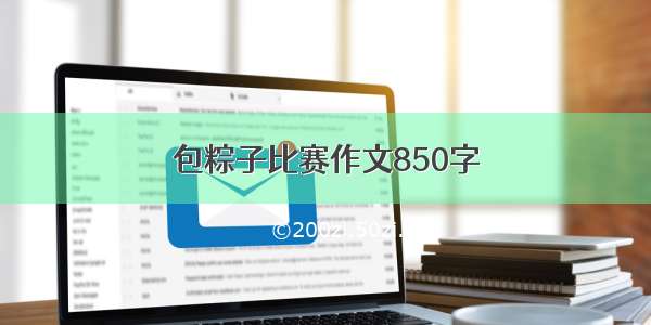 包粽子比赛作文850字