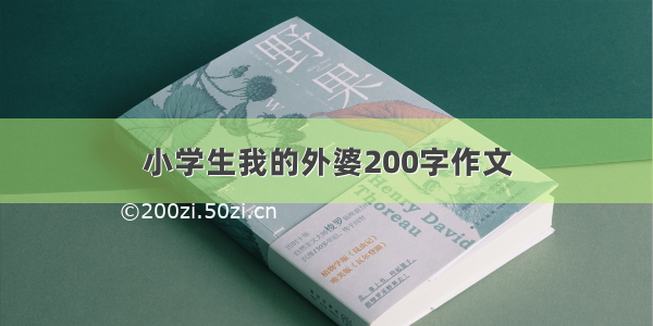 小学生我的外婆200字作文