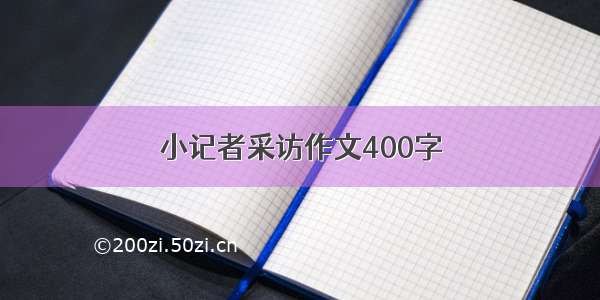 小记者采访作文400字