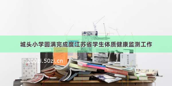 城头小学圆满完成度江苏省学生体质健康监测工作