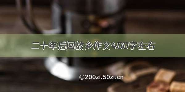 二十年后回故乡作文400字左右