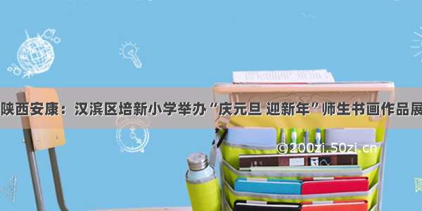 陕西安康：汉滨区培新小学举办“庆元旦 迎新年”师生书画作品展