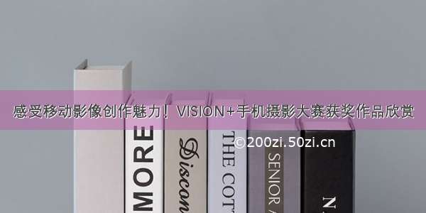 感受移动影像创作魅力！VISION+手机摄影大赛获奖作品欣赏