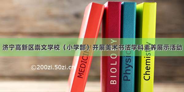 济宁高新区崇文学校（小学部）开展美术书法学科素养展示活动