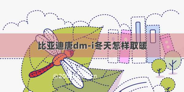 比亚迪唐dm-i冬天怎样取暖