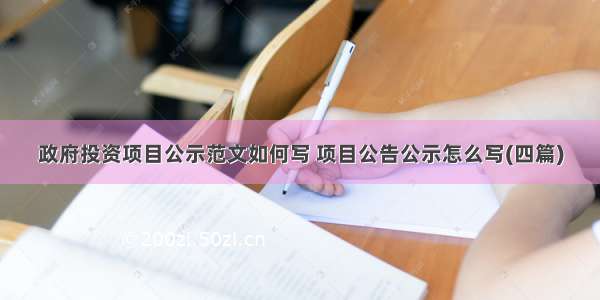 政府投资项目公示范文如何写 项目公告公示怎么写(四篇)