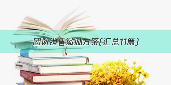 团队销售激励方案(汇总11篇)