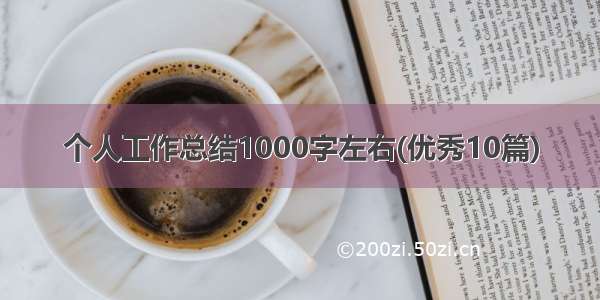 个人工作总结1000字左右(优秀10篇)