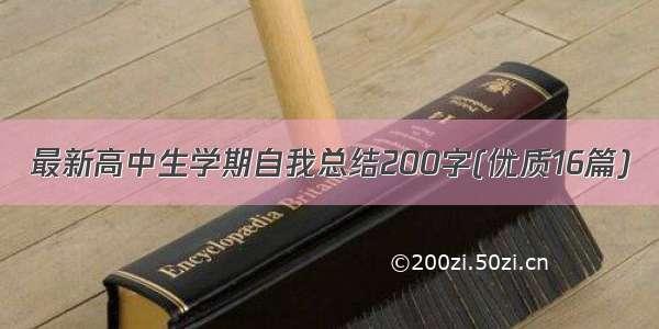 最新高中生学期自我总结200字(优质16篇)