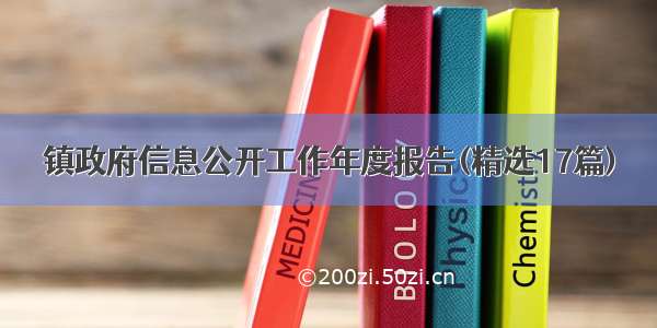 镇政府信息公开工作年度报告(精选17篇)