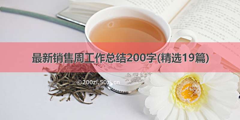 最新销售周工作总结200字(精选19篇)