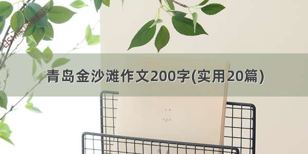 青岛金沙滩作文200字(实用20篇)