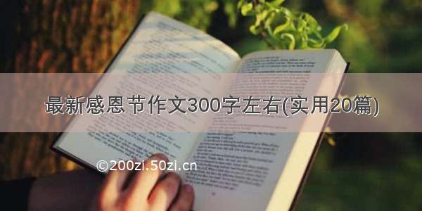 最新感恩节作文300字左右(实用20篇)