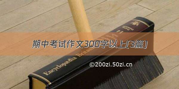 期中考试作文300字以上(3篇)