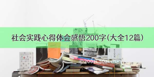 社会实践心得体会感悟200字(大全12篇)