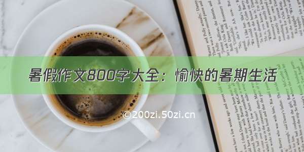 暑假作文800字大全：愉快的暑期生活