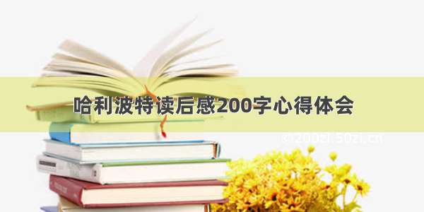 哈利波特读后感200字心得体会