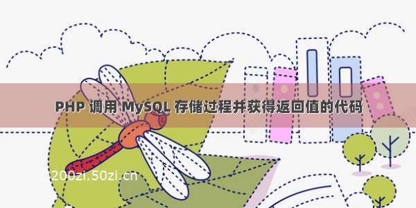 PHP 调用 MySQL 存储过程并获得返回值的代码