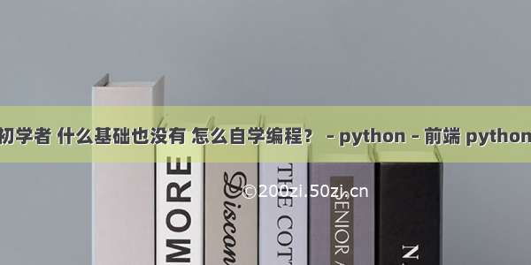 怎么写代码 初学者 什么基础也没有 怎么自学编程？ – python – 前端 python 工程师 薪水