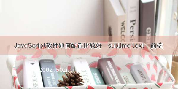 JavaScript软件如何配置比较好 – sublime text – 前端