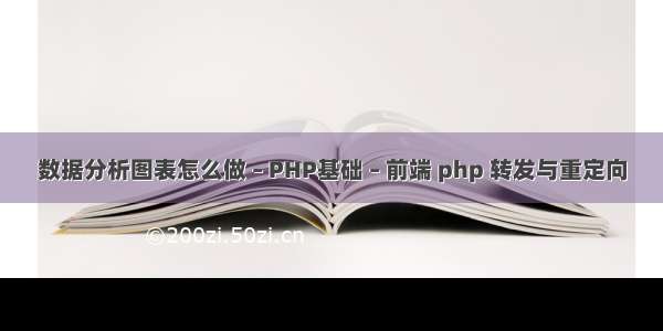 数据分析图表怎么做 – PHP基础 – 前端 php 转发与重定向