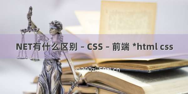 NET有什么区别 – CSS – 前端 *html css