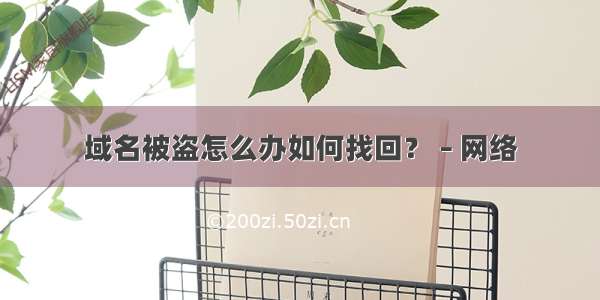 域名被盗怎么办如何找回？ – 网络