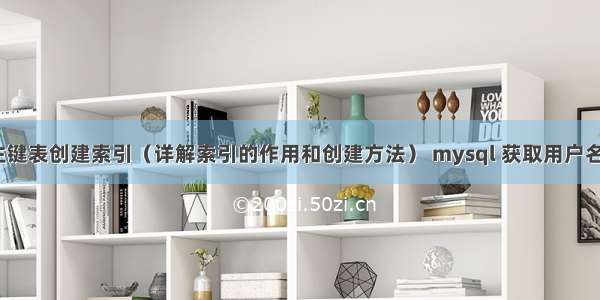 MySQL多主键表创建索引（详解索引的作用和创建方法） mysql 获取用户名和密码错误