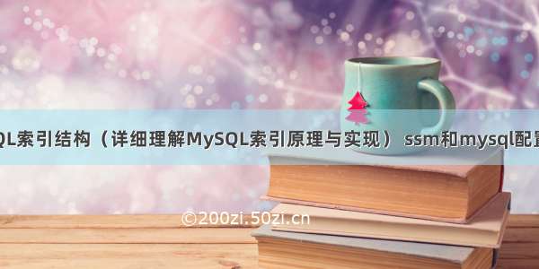 MySQL索引结构（详细理解MySQL索引原理与实现） ssm和mysql配置文件