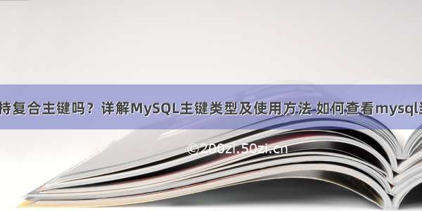 MySQL支持复合主键吗？详解MySQL主键类型及使用方法 如何查看mysql当前连接数