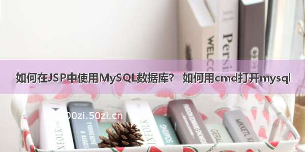 如何在JSP中使用MySQL数据库？ 如何用cmd打开mysql