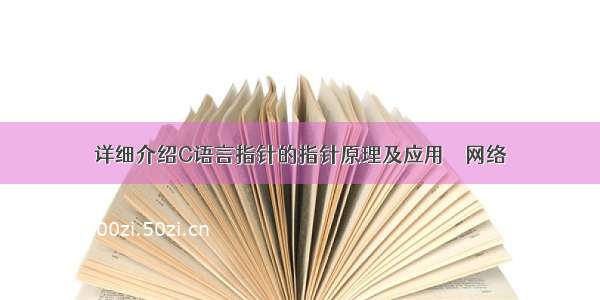 详细介绍C语言指针的指针原理及应用 – 网络