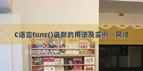 C语言func()函数的用法及实例 – 网络