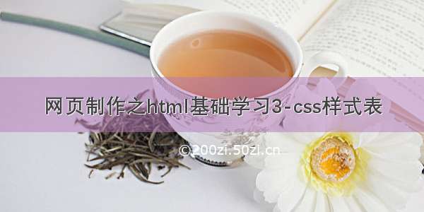 网页制作之html基础学习3-css样式表