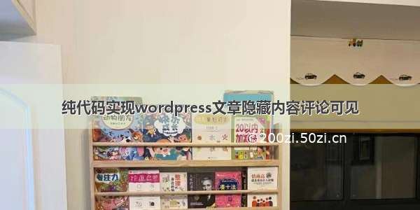 纯代码实现wordpress文章隐藏内容评论可见