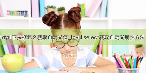 layui下拉框怎么获取自定义值_layui select获取自定义属性方法