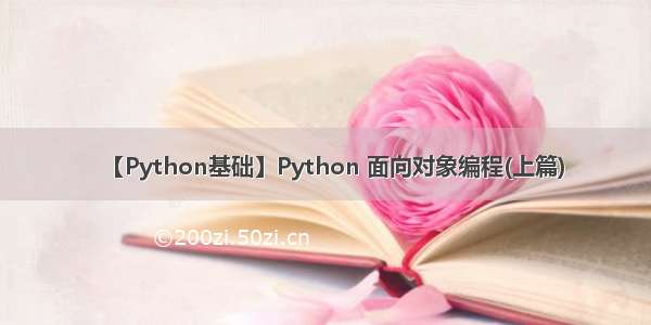 【Python基础】Python 面向对象编程(上篇)