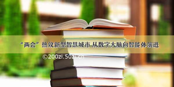 “两会”热议新型智慧城市 从数字大脑向智能体演进