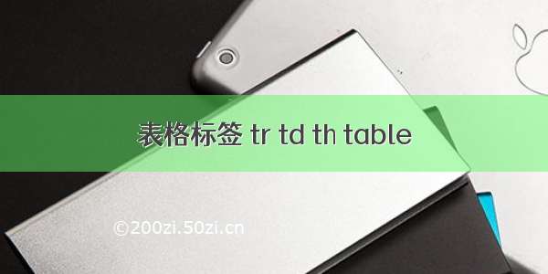 表格标签 tr td th table