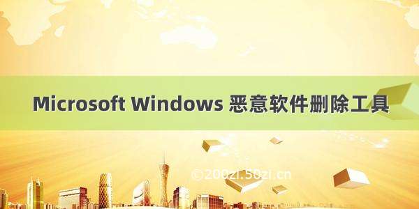 Microsoft Windows 恶意软件删除工具