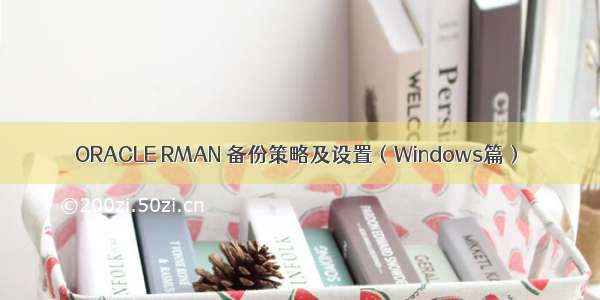 ORACLE RMAN 备份策略及设置（Windows篇）