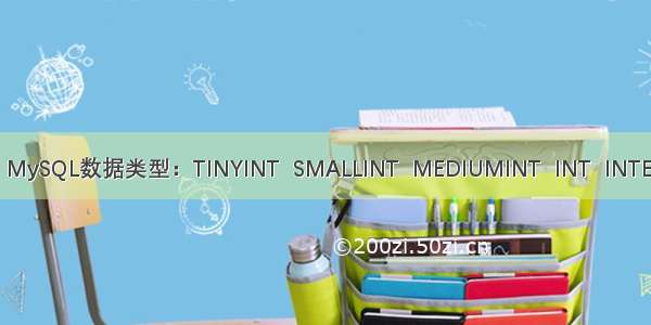 mysql int mediumint MySQL数据类型：TINYINT  SMALLINT  MEDIUMINT  INT  INTEGER等字段类型区别...