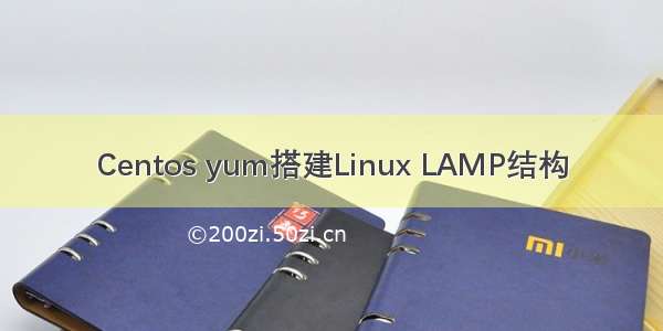 Centos yum搭建Linux LAMP结构