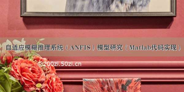 自适应模糊推理系统（ANFIS）模型研究（Matlab代码实现）