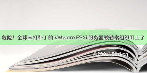 危险！全球未打补丁的 VMware ESXi 服务器被勒索组织盯上了