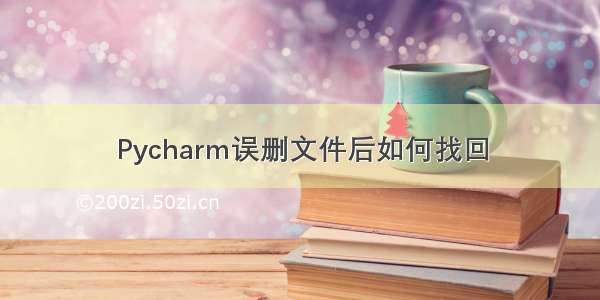 Pycharm误删文件后如何找回