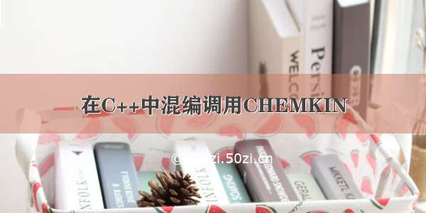 在C++中混编调用CHEMKIN